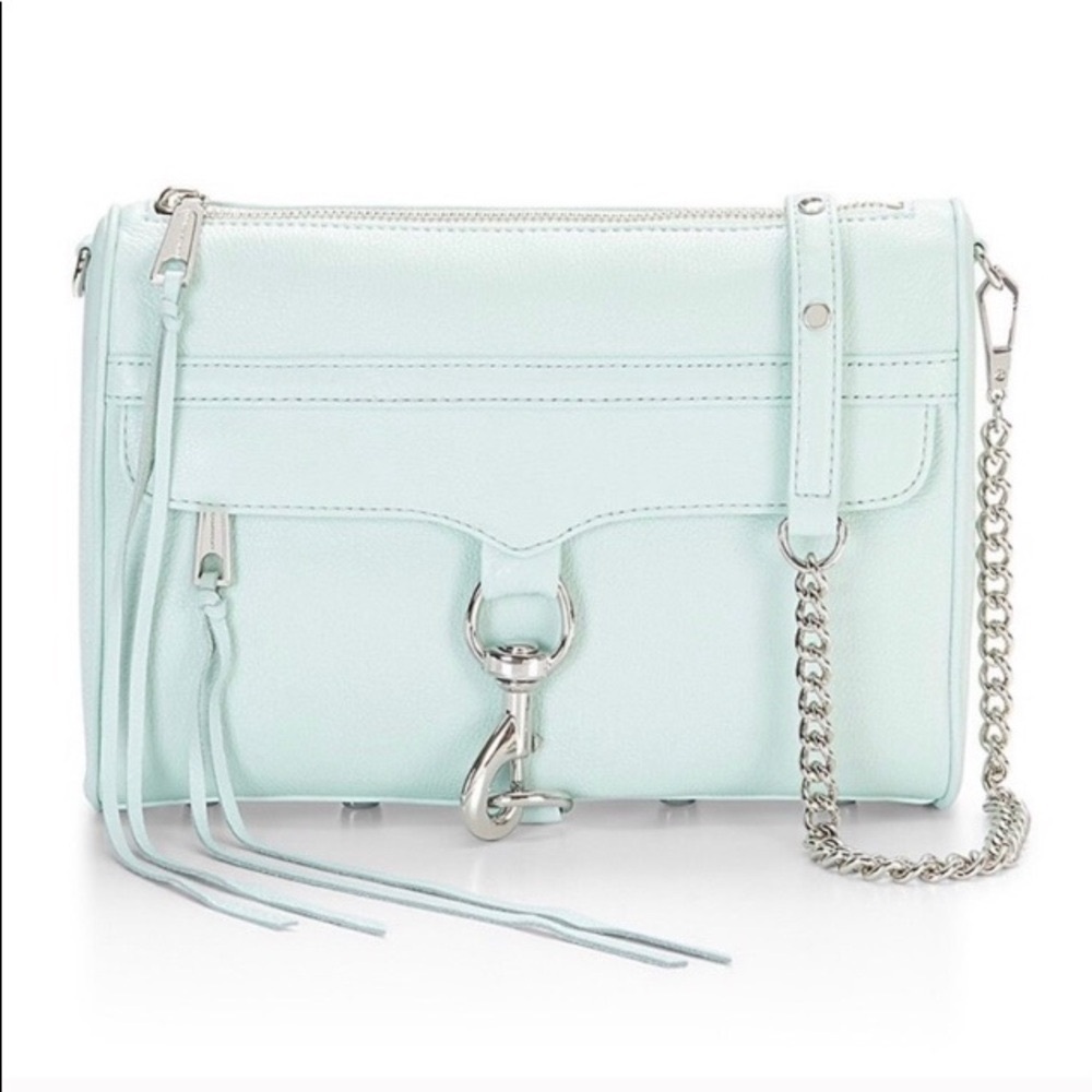 Large MAC Rebecca Minkoff Purse in Mint - Picture 1 of 7